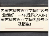 内蒙古科技职业学院什么专业最好，一年招多少人(内蒙古科技职业学院优势专业及招生)