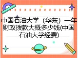 中国石油大学（华东）一年财政拨款大概多少钱(中国石油大学经费)
