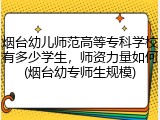 烟台幼儿师范高等专科学校有多少学生，师资力量如何(烟台幼专师生规模)