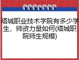 塔城职业技术学院有多少学生，师资力量如何(塔城职院师生规模)