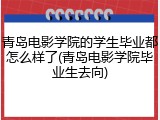 青岛电影学院的学生毕业都怎么样了(青岛电影学院毕业生去向)