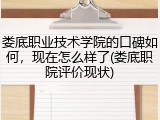 娄底职业技术学院的口碑如何，现在怎么样了(娄底职院评价现状)