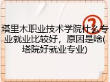 塔里木职业技术学院什么专业就业比较好，原因是啥(塔院好就业专业)