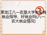 黑龙江八一农垦大学有没有就业指导，好就业吗(八一农大就业情况)