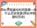 邢台学院建校时间是哪一年，什么历史背景(邢台学院建校历史)