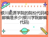 银川能源学院的院校代码和邮编是多少(银川学院邮编代码)