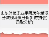山东外贸职业学院历年录取分数线深度分析(山东外贸录取分析)