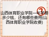 山西体育职业学院一年学费多少钱，还有哪些费用(山西体育职业学院收费)