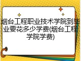 烟台工程职业技术学院到毕业要花多少学费(烟台工程学院学费)