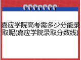 嘉应学院高考需多少分能录取呢(嘉应学院录取分数线)