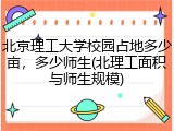 北京理工大学校园占地多少亩，多少师生(北理工面积与师生规模)