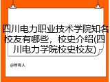 四川电力职业技术学院知名校友有哪些，校史介绍(四川电力学院校史校友)