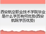 西安航空职业技术学院毕业是什么学历有何优势(西安航院学历优势)