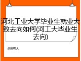 河北工业大学毕业生就业大致去向如何(河工大毕业生去向)