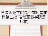 淄博职业学院是一本还是本科第二批(淄博职业学院是几本)