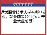 运城职业技术大学有哪些专业，就业前景如何(运大专业就业前景)