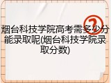 烟台科技学院高考需多少分能录取呢(烟台科技学院录取分数)