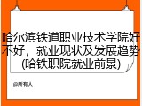 哈尔滨铁道职业技术学院好不好，就业现状及发展趋势(哈铁职院就业前景)