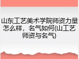 山东工艺美术学院师资力量怎么样，名气如何(山工艺师资与名气)