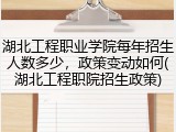 湖北工程职业学院每年招生人数多少，政策变动如何(湖北工程职院招生政策)