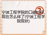 宁波工程学院的口碑如何，现在怎么样了(宁波工程学院现状)