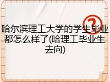 哈尔滨理工大学的学生毕业都怎么样了(哈理工毕业生去向)