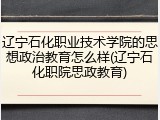 辽宁石化职业技术学院的思想政治教育怎么样(辽宁石化职院思政教育)