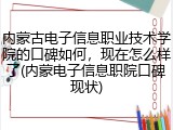 内蒙古电子信息职业技术学院的口碑如何，现在怎么样了(内蒙电子信息职院口碑现状)