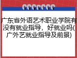 广东省外语艺术职业学院有没有就业指导，好就业吗(广外艺就业指导及前景)