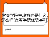 宜春学院主攻方向是什么，怎么样(宜春学院优势学科)