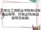 石家庄工商职业学院有没有就业指导，好就业吗(就业指导及前景)