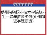 朔州陶瓷职业技术学院毕业生一般年薪多少钱(朔州陶瓷学院薪资)