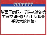 陕西工商职业学院就读的真实感觉如何(陕西工商职业学院就读体验)