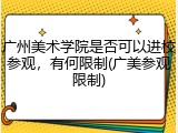 广州美术学院是否可以进校参观，有何限制(广美参观限制)