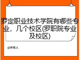 罗定职业技术学院有哪些专业，几个校区(罗职院专业及校区)