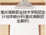 重庆海联职业技术学院招生计划详细分析(重庆海联招生解析)