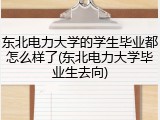 东北电力大学的学生毕业都怎么样了(东北电力大学毕业生去向)