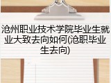 沧州职业技术学院毕业生就业大致去向如何(沧职毕业生去向)