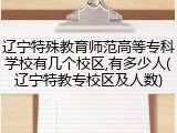辽宁特殊教育师范高等专科学校有几个校区,有多少人(辽宁特教专校区及人数)