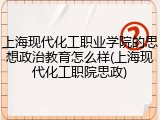 上海现代化工职业学院的思想政治教育怎么样(上海现代化工职院思政)