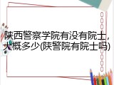 陕西警察学院有没有院士，大概多少(陕警院有院士吗)
