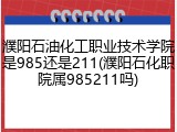 濮阳石油化工职业技术学院是985还是211(濮阳石化职院属985211吗)