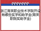 浙江育英职业技术学院开设有哪些奖学和助学金(育英职院奖助学金)