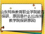 山东特殊教育职业学院能否保研，原因是什么(山东特教学院保研原因)