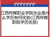 江西传媒职业学院毕业是什么学历有何优势(江西传媒职院学历优势)