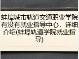 蚌埠城市轨道交通职业学院有没有就业指导中心，详细介绍(蚌埠轨道学院就业指导)
