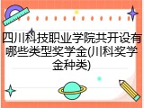 四川科技职业学院共开设有哪些类型奖学金(川科奖学金种类)