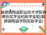 景德镇陶瓷职业技术学院有哪些奖学金和助学金呢(景德镇陶瓷学院奖助学金)