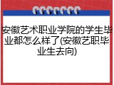 安徽艺术职业学院的学生毕业都怎么样了(安徽艺职毕业生去向)
