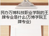 民办万博科技职业学院的王牌专业是什么(万博学院王牌专业)
